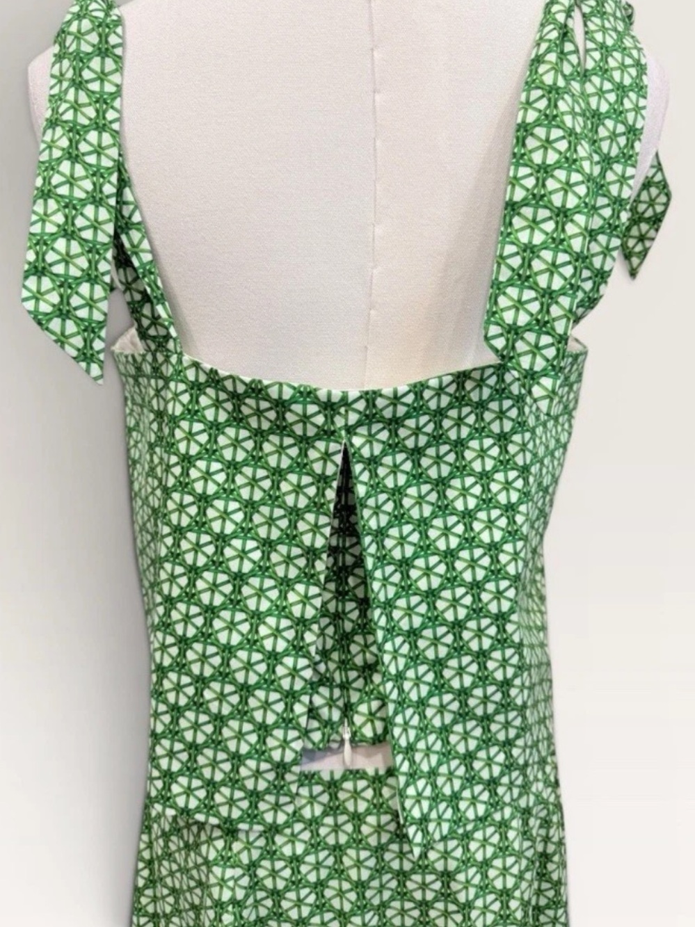 Antonio Melani Style by Simkins Charlotte Printed Poplin Top Skirt Set Green NWT - Picture 10 of 16